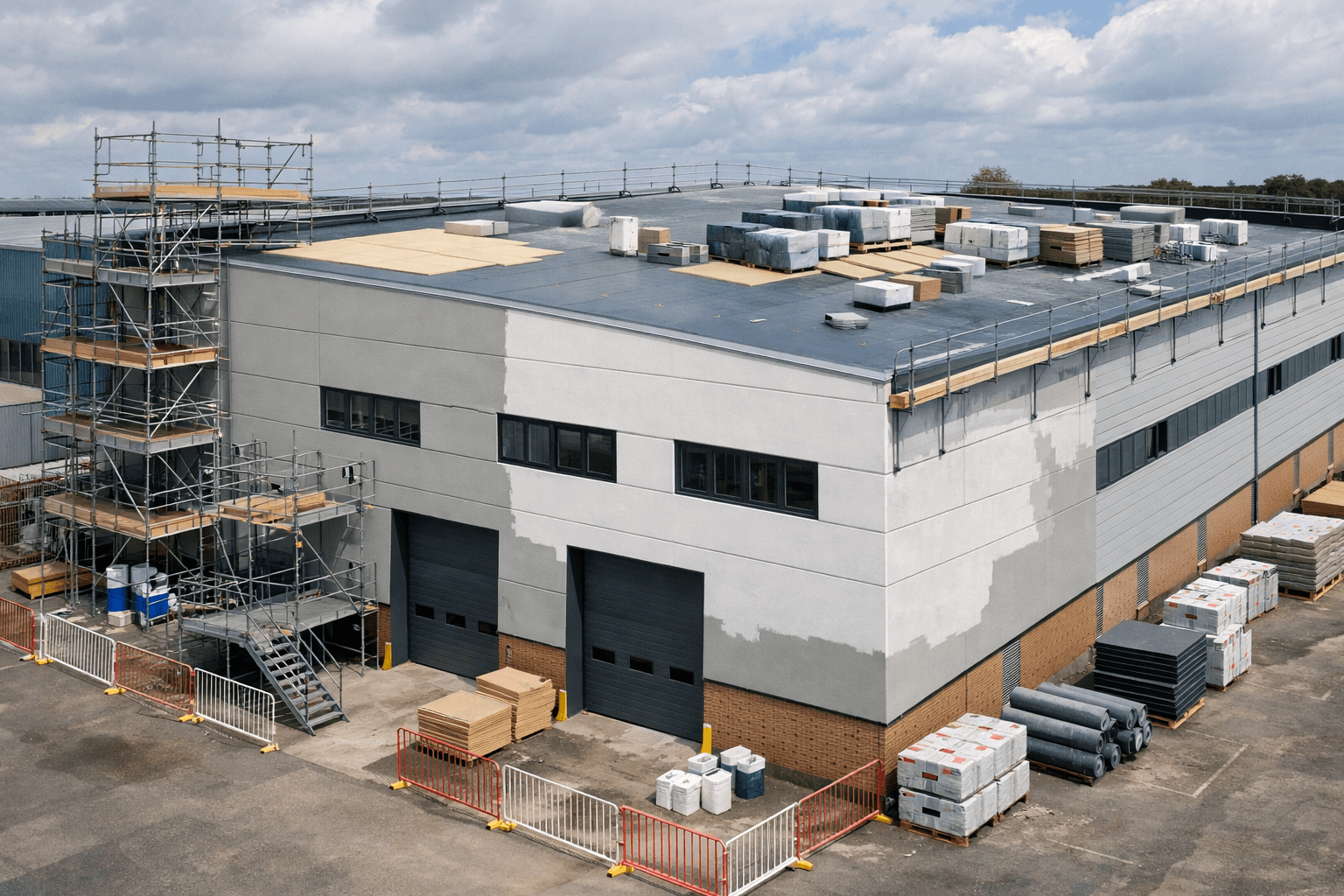 Industrial unit and warehouse refurbishment — large-scale commercial upgrade project